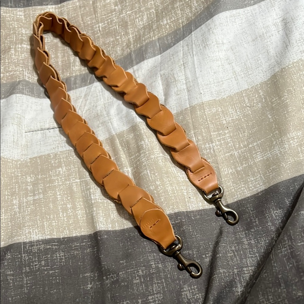 Able Tan Leather strap with Braided Design